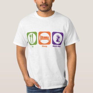 Eat Sleep Work Metal T-Shirt