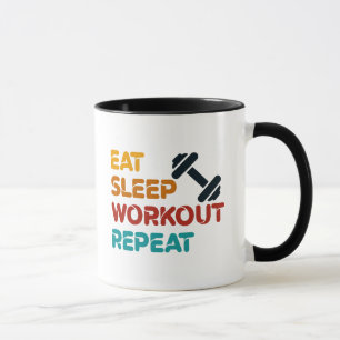 Eat Sleep Workout Repeat Mug