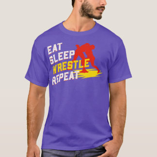 Eat Sleep Wrestle Repeat T-Shirt