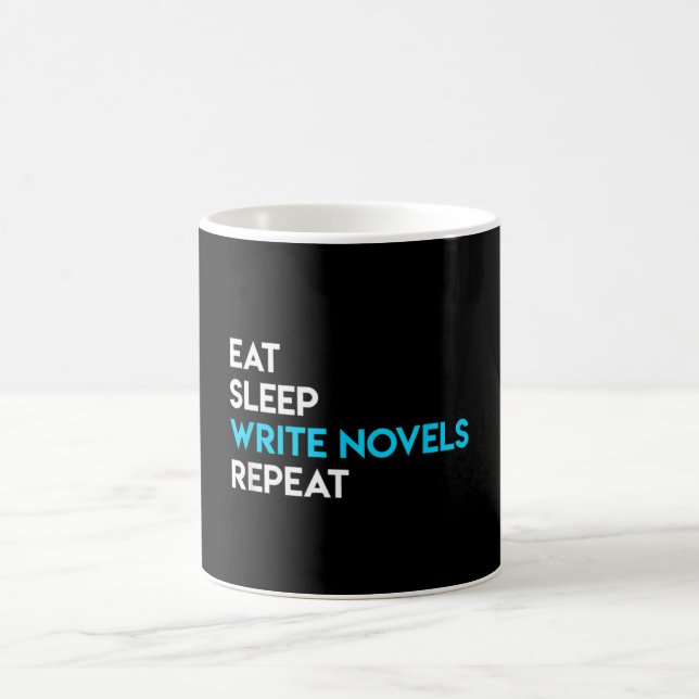 Eat Sleep Write - WritingNovel Writer Novelist Coffee Mug (Center)