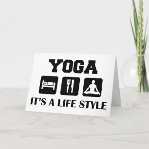 Eat Sleep Yoga Card