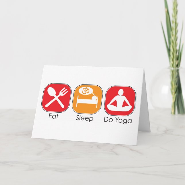 Eat Sleep Yoga Card (Front)