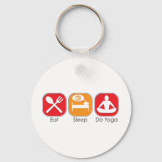 Eat Sleep Yoga Key Ring
