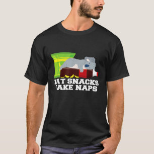 Eat Snacks Take Naps Cool Koala Bear Saying Animal T-Shirt