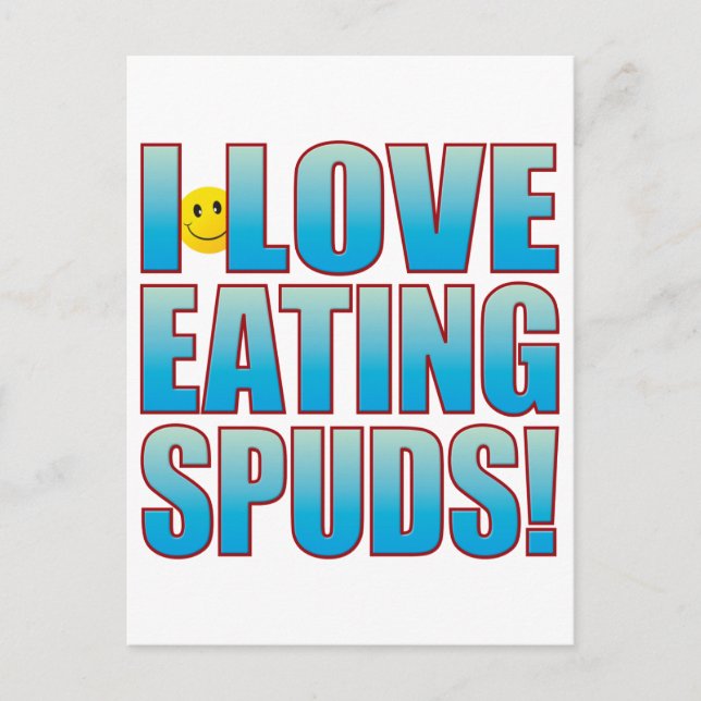 Eat Spuds Life B Postcard (Front)