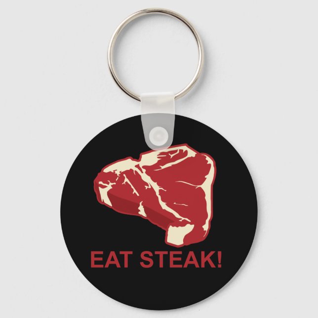 Eat STeak Key Ring (Front)