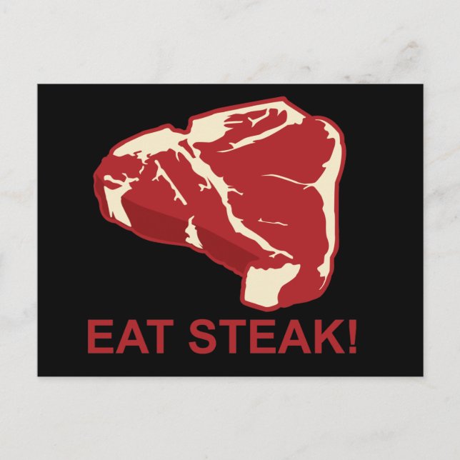 Eat STeak Postcard (Front)