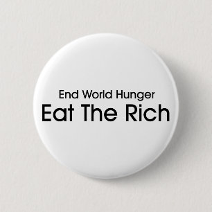 Eat The Rich 6 Cm Round Badge