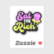 Eat The Rich 90's Diamond Ring Pop Funny Social