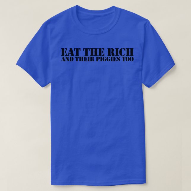 Eat The Rich Black 5 T-Shirt (Design Front)