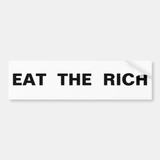 Eat the Rich Bumper Sticker