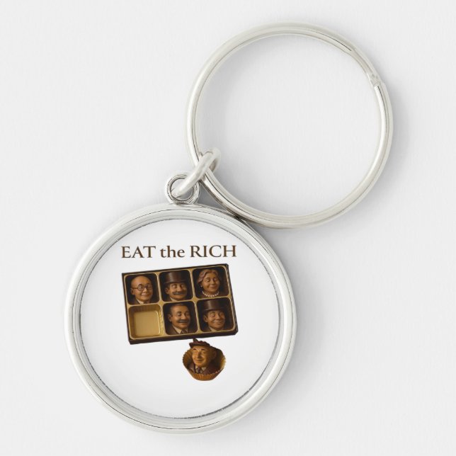 Eat The Rich Classic Key Ring (Front)