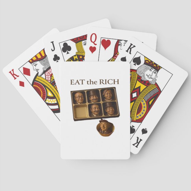 Eat The Rich Classic Playing Cards (Back)