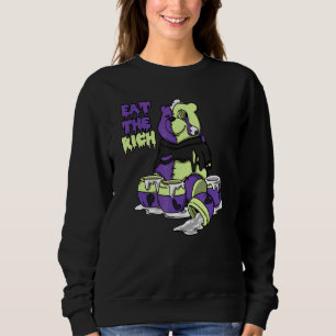 Eat The Rich Dripping Bear Canyon Purple 4s Unisex Sweatshirt