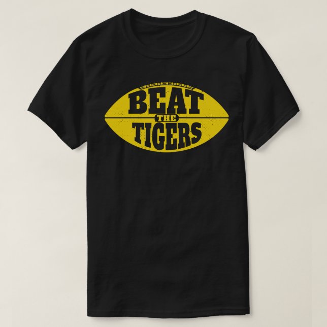 eat the Tigers Vintage  Grunge Gameday T-Shirt (Design Front)