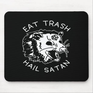 Eat Trash Hail Satan Matching Christmas Pajama Xma Mouse Pad