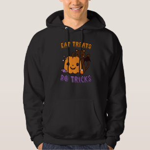 Eat Treats Do Tricks Halloween Scary Skeleton Tric Hoodie