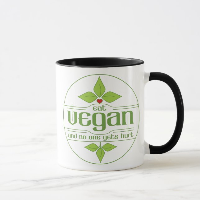 Eat Vegan and No One Gets Hurt Mug (Right)