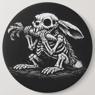 Eat Veggies – Dead Rabbit by BurnsInHell 6 Cm Round Badge