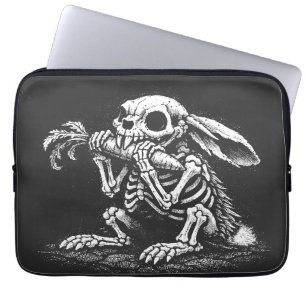 Eat Veggies   – Dead Rabbit by BurnsInHell Laptop Sleeve
