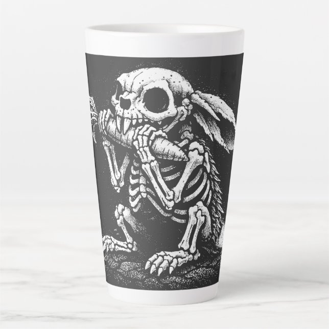 Eat Veggies   – Dead Rabbit by BurnsInHell Latte Mug (Front)