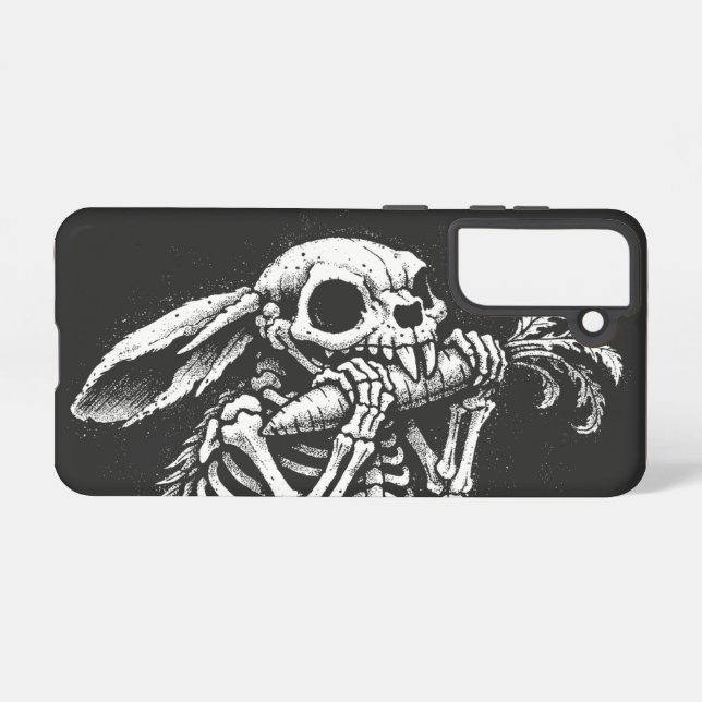 Eat Veggies   – Dead Rabbit by BurnsInHell Samsung Galaxy S21 Case (Back Horizontal)