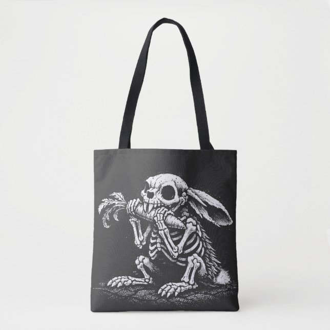 Eat Veggies   – Dead Rabbit by BurnsInHell Tote Bag (Front)