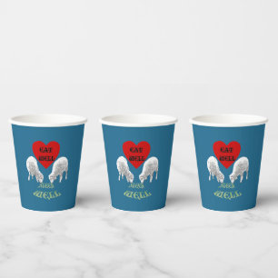 Eat Well and Sleep Well Apron Paper Cups