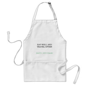 eat well and travel standard apron