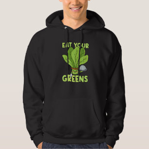 Eat Your Greens Kale Spinach Hoodie