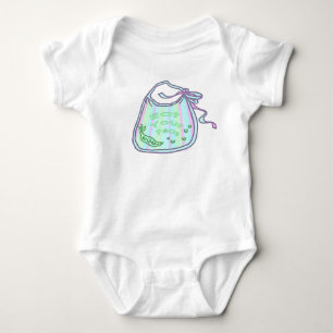 Eat Your Peas Baby Romper Bodysuit