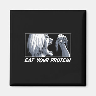 Eat Your Protein Anime Gym Manga Bodybuilding Fitn Magnet