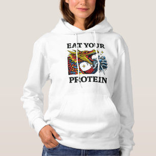 Eat Your Protein – Epic Dragon Eating Knight Hoodie