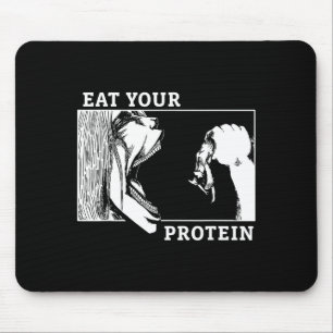 Eat Your Protein Man Vs Gym Fitness  Mouse Pad