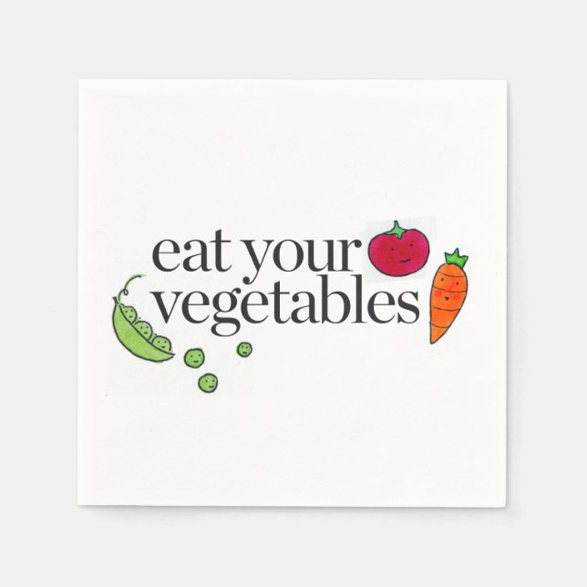 Eat Your Vegetables Napkin (Front)
