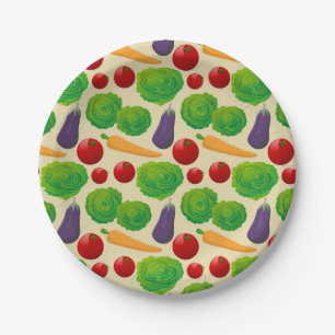 Eat Your Vegetables Paper Plate