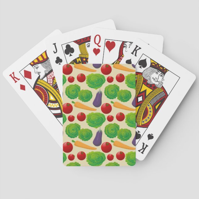 Eat Your Vegetables Playing Cards (Back)
