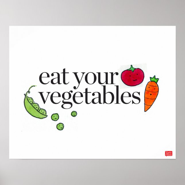 Eat Your Vegetables Poster (Front)