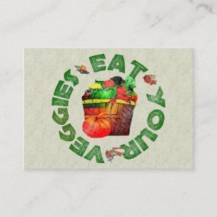 Eat Your Veggies Business Card