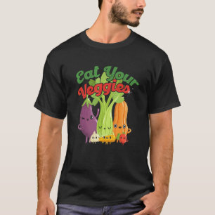 Eat Your Veggies Plant Eating Vegetarian Vegan Ani T-Shirt