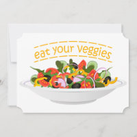 Eat Your Veggies Quote fresh salad mix bowl