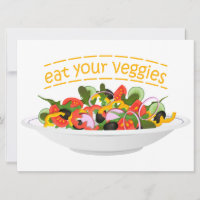 Eat Your Veggies Quote fresh salad mix bowl