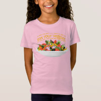 Eat Your Veggies Quote fresh salad mix bowl