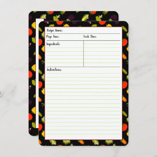 Eat Your Veggies Recipe Cards
