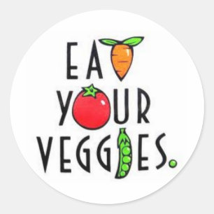 Eat Your Veggies Stickers
