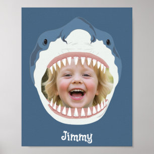 Eaten By A Shark Fun Your Photo Poster