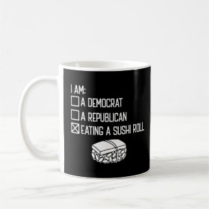 Eating A Sushi Roll Foodie Japanese Asian Food S Coffee Mug