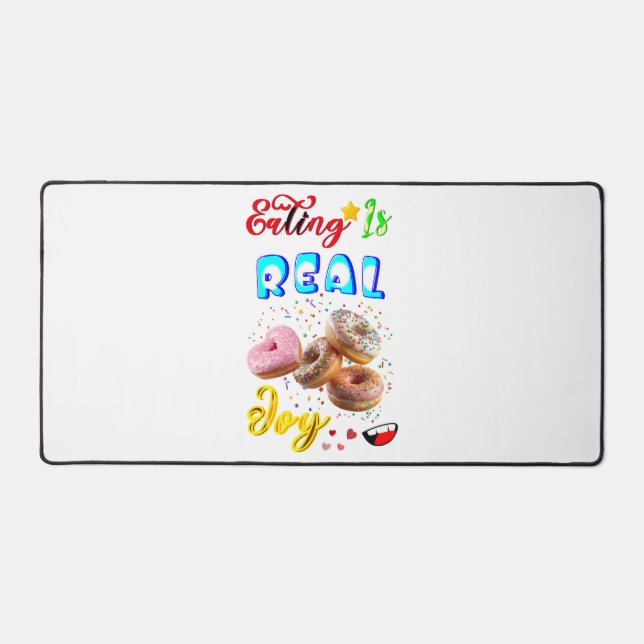 Eating Accessories Is Real Joy Desk Mat (Front)