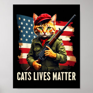 Eating Cats Lives Problem Funny Donald Trump 2024  Poster