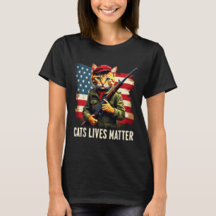 Eating Cats Lives Problem Funny Donald Trump 2024 T-Shirt